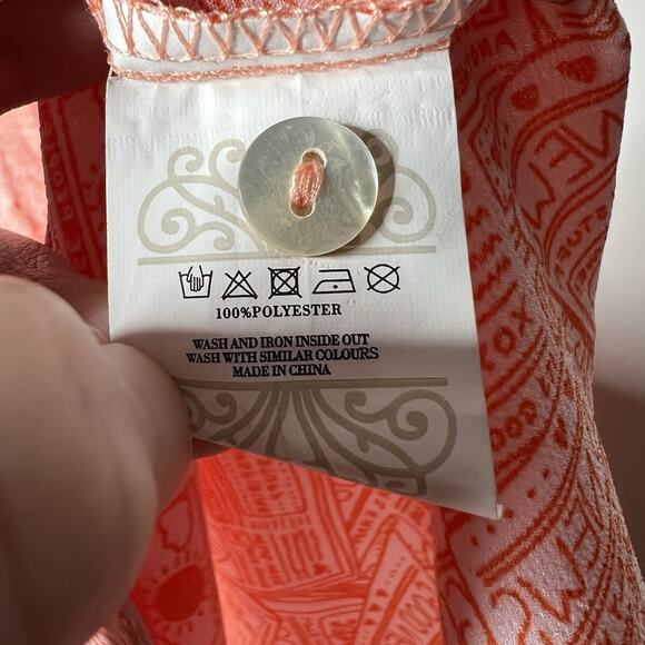 Never Fully Dressed Peach Button-Down Maxi Dress - Picture 9 of 12